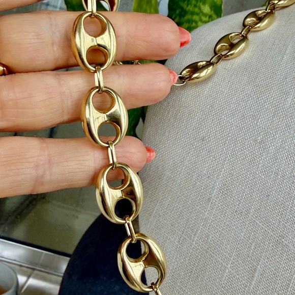 10 karat gold, mariner, chain necklace - Picture 8 of 16